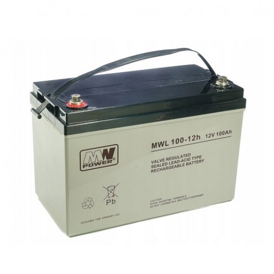Akumulator AGM 12V/100Ah MWL 100-12 MWp 207667 -zdjęcie numer 1