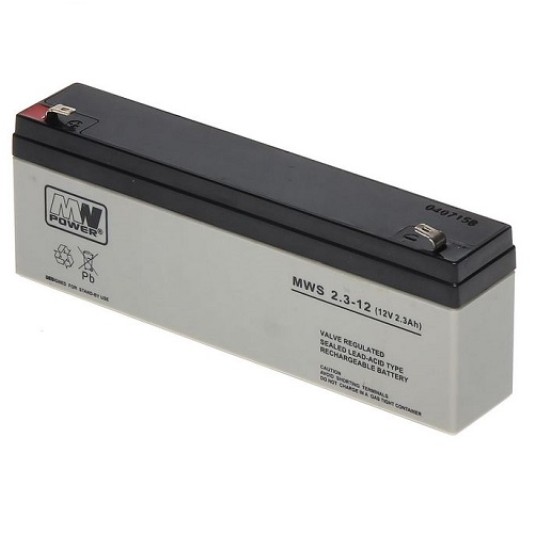 Akumulator AGM 12V/ 2,3Ah MWS 2,3-12 MWp 117651 -zdjęcie numer 1