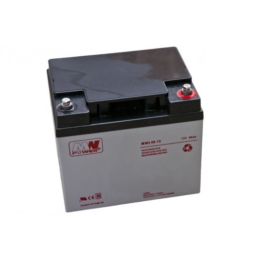 Akumulator AGM 12V/40Ah MWL 40-12 MWp 207568 -zdjęcie numer 1