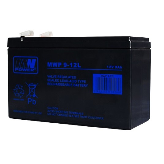 Akumulator AGM 12V/ 9Ah MWP 9-12L MWp 121160 -zdjęcie numer 1