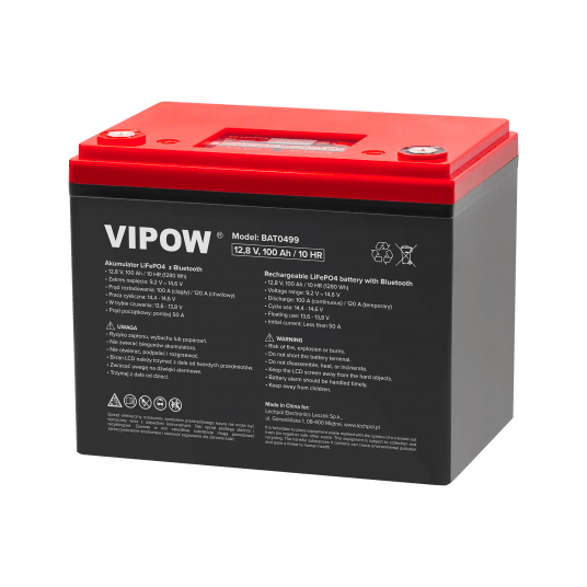 Akumulator LiFePO4 100Ah BMS Bluetooth BAT0499 -zdjęcie numer 1