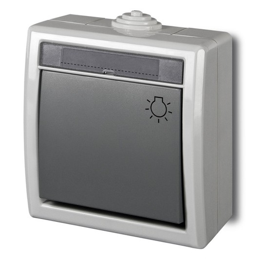 AQUANT 2K IP55 szary Przycisk światł EP-Na 5004-10 -zdjęcie numer 1