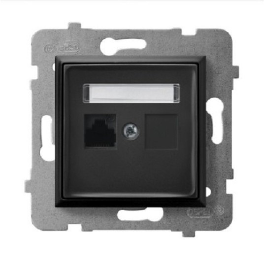 ARIA czarny GPK-1U/K/m/33 Gniazdo 1xRJ45 OSPEL -zdjęcie numer 1