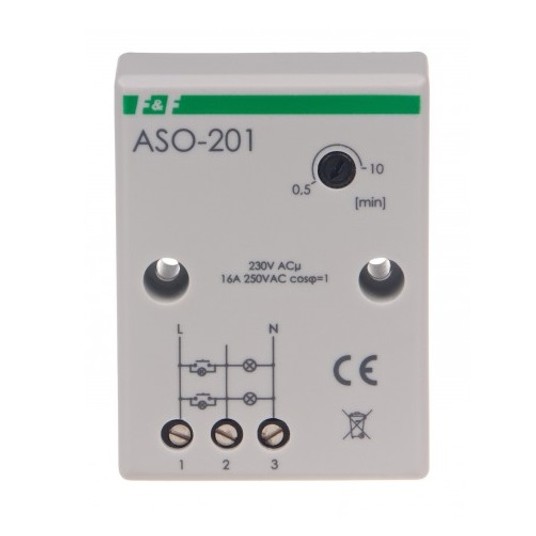 Automat schodowy ASO-201 16A 230V n/t F&F -zdjęcie numer 1