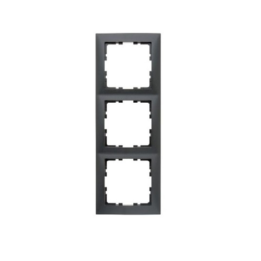B.Kwadrat antracyt mat 5310138996 Ramka 3-kr. -zdjęcie numer 1