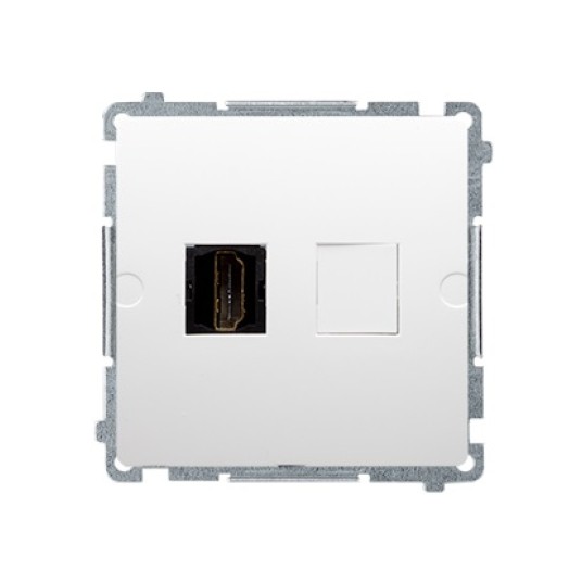 BASIC biały BMGHDMI.01/11 Gn. 1xHDMI KONTAKT -zdjęcie numer 1