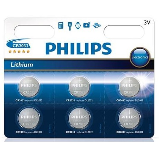 Bateria CR2032 PHILIPS B6 3V litowa (6szt.) -zdjęcie numer 1