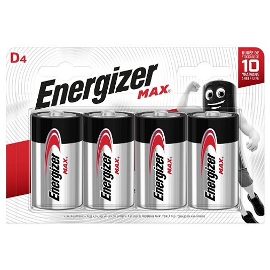 Bateria ENERGIZER MAX LR20 B4 / 426830 (4szt) -zdjęcie numer 1