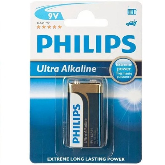 Bateria ULTRA Alkalina 6LR61 (9V) Philips -zdjęcie numer 2