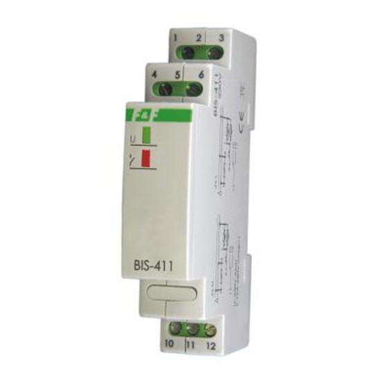 BIS-411LED Przekaźnik bistabilny TH35 230V F&F -zdjęcie numer 1