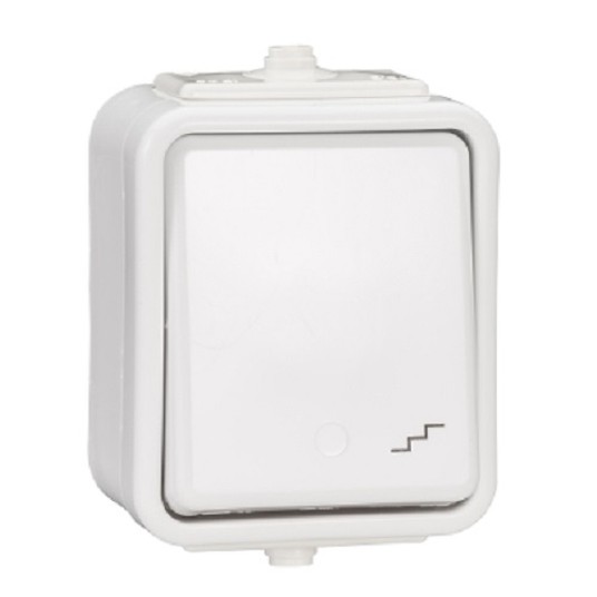 CEDAR biały WNT-600C01 IP44 łącz.schod. ELDA -zdjęcie numer 1