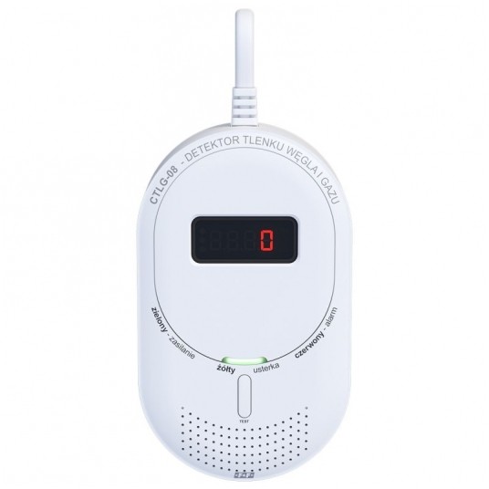 Czujnik czadu i gazu CTLG-08 240V F&F -zdjęcie numer 1