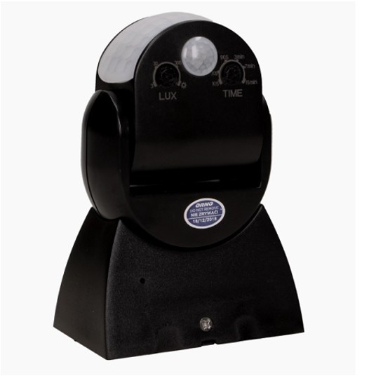 Czujnik ruchu czarny CR-254/B 180/360st IP65 ORNO -zdjęcie numer 1