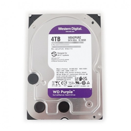 Dysk 4TB HDD 3,5” Western Digital PURPLE SATA III -zdjęcie numer 1