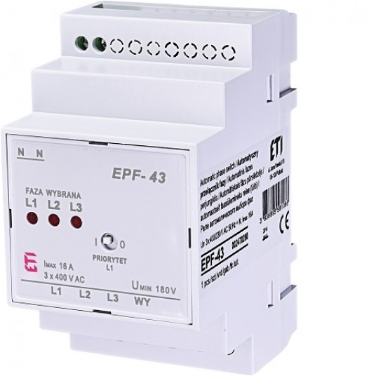 EPF-43 Automatyczny przełącznik faz ETI 581086 -zdjęcie numer 1