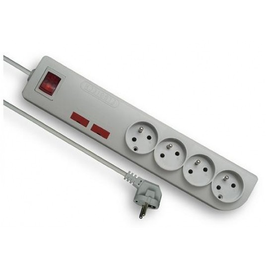 Filtr ELGOTECH PSF2-403 4gn/3m (2*bezp) szary -zdjęcie numer 1