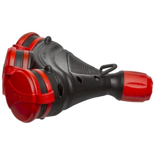 Gniazdo IP54 EXTREM potrójne czar-czerw W-01156 -zdjęcie numer 1