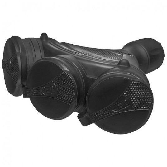 Gniazdo IP54 EXTREM potrójne czarne W-01158 -zdjęcie numer 1
