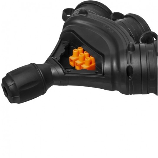 Gniazdo IP54 EXTREM potrójne czarne W-01158 -zdjęcie numer 3