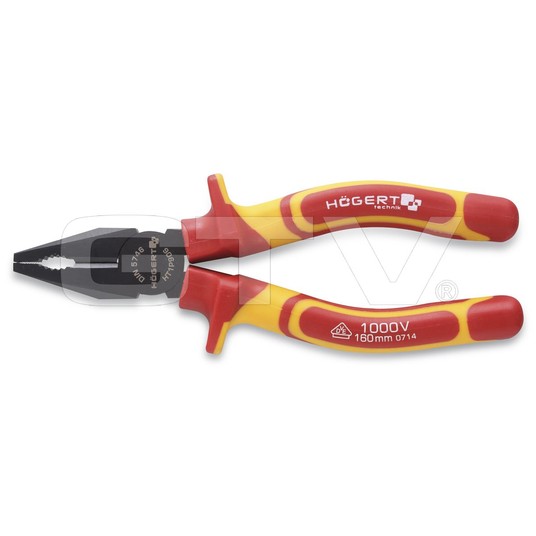 HT1P903 Szczypce uniwersalne 160mm 1000V HOGERT -zdjęcie numer 1