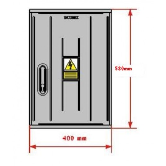 INCOBEX STN 40x58x25 daszek płaski 036994 -zdjęcie numer 2
