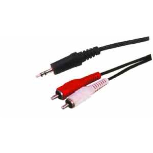 Kabel JACK 3,5 - 2xRCA 1,8m -zdjęcie numer 1