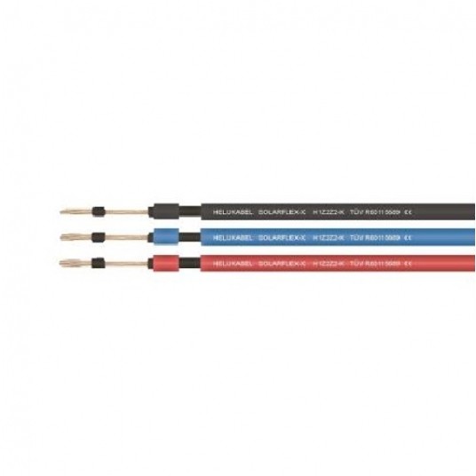 Kabel solarny 1x6 czarny H1Z2Z2-K HELU odcinek -zdjęcie numer 1
