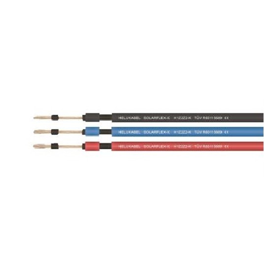 Kabel solarny 1x6 czarny H1Z2Z2-K HELU szpula -zdjęcie numer 1