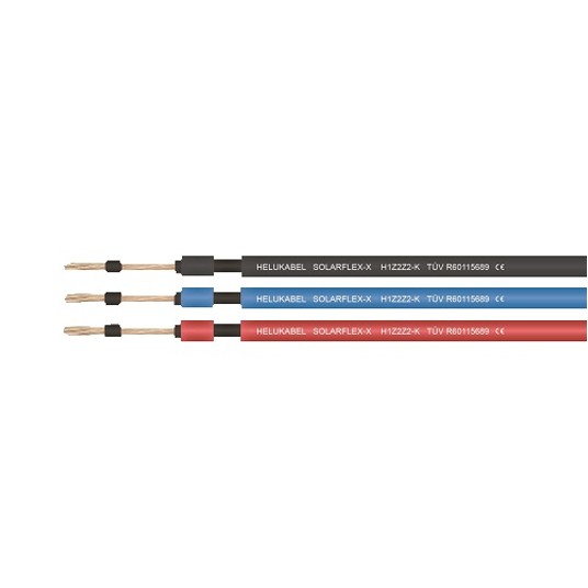 Kabel solarny 1x6 czerwony H1Z2Z2-K HELU odcinek -zdjęcie numer 1