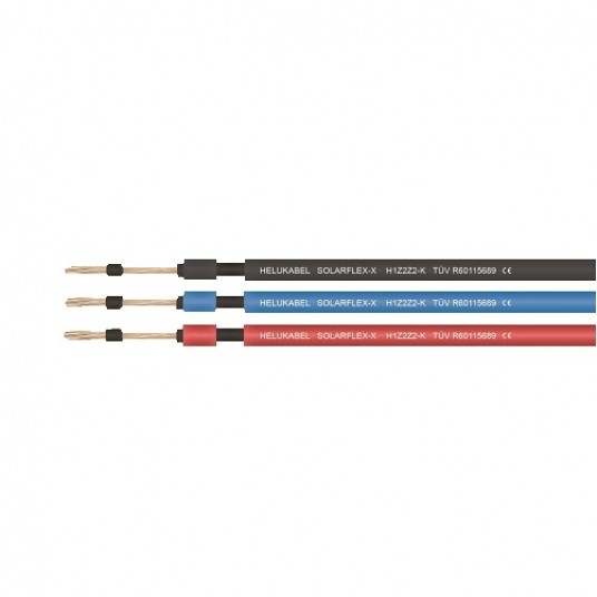 Kabel solarny 1x6 czerwony H1Z2Z2-K HELU szpula -zdjęcie numer 1