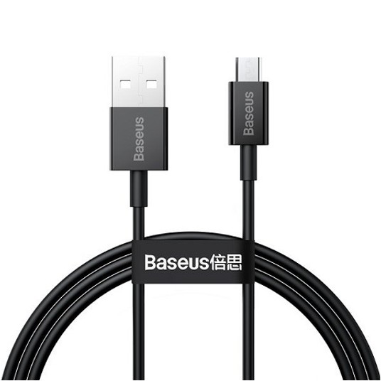 Kabel USB-microUSB 2m 2A czarny CAMYS-A01 BASEUS -zdjęcie numer 1