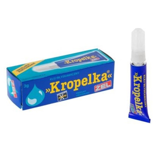 Klej KROPELKA żel 3g niebieski BRIPOX (1szt) -zdjęcie numer 1