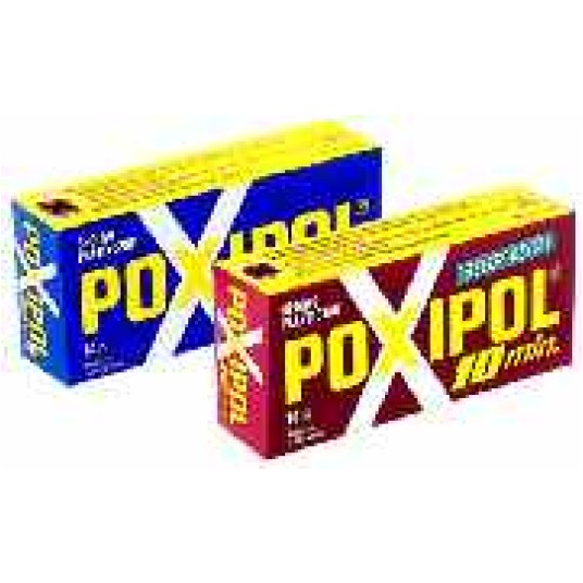 Klej POXIPOL 14ml. szary BRIPOX niebieski (1szt) -zdjęcie numer 1