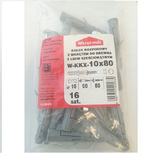 Kołek na klucz W-KKX 10 (6x80) WM 16szt wor.425830 -zdjęcie numer 1