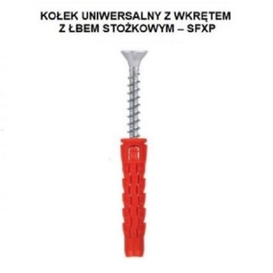 Kołek SFXP 10 (6,0x70) WM 4szt blister 432937 -zdjęcie numer 1