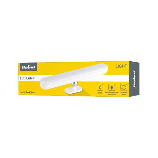 Lampa LED 1,5W z czuj.ruchu obr.ład. REBEL ZAR0549 -zdjęcie numer 2