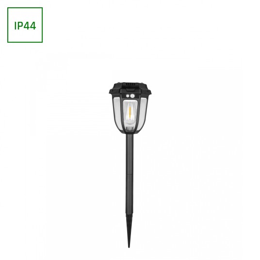 Lampa solarna SOLARA RUSTICA czarna 1W WW 611626 -zdjęcie numer 1