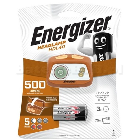 Latarka czołowa bat. ENERGIZER HDL40 3xAAA -zdjęcie numer 1