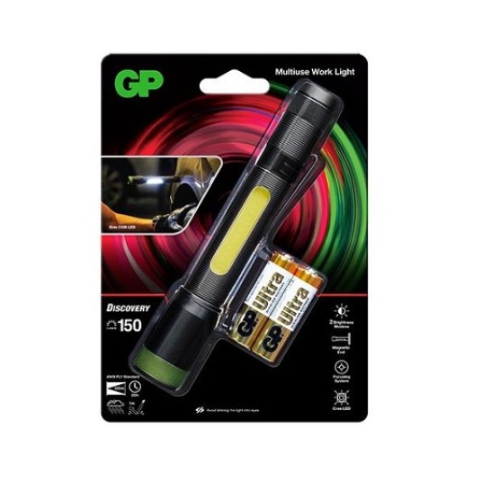 Latarka GP LED C33BE DISCOVERY 150lm+180lm 2xR6 -zdjęcie numer 3