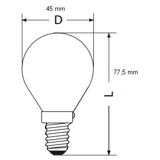 LED E14 kulka 4W 230V 340lm NW SPECTRUM 584471 -zdjęcie numer 2