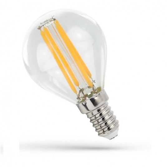 LED E14 kulka 5,5W COG 230V 660lm NW przezr 155038 -zdjęcie numer 1