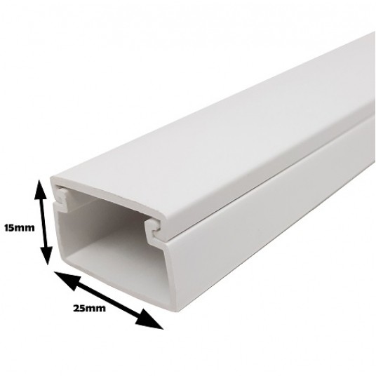 Listwa 25x15 STRÓŻA LS 25x15 biała (2m) -zdjęcie numer 2