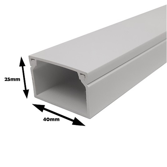 Listwa 40x25 STRÓŻA LS 40x25 biała (2m) -zdjęcie numer 2