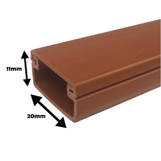 Listwa ciemne drewno 20x11 STRÓŻA LS 20x11 (2m) -zdjęcie numer 2