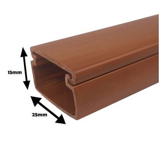 Listwa ciemne drewno 25x15 STRÓŻA LS 20x15 (2m) -zdjęcie numer 3