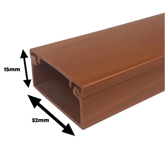 Listwa ciemne drewno 32x15 STRÓŻA LS 32x15 (2m) -zdjęcie numer 3
