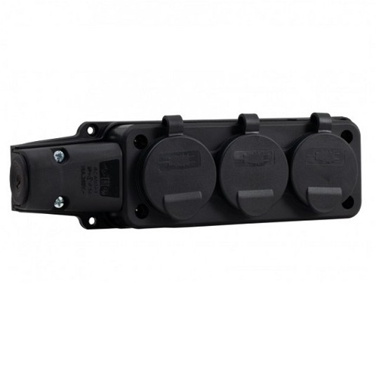Listwa gumowa 3x230V 16A IP44 F-ELEKTRO F6.0372 -zdjęcie numer 1