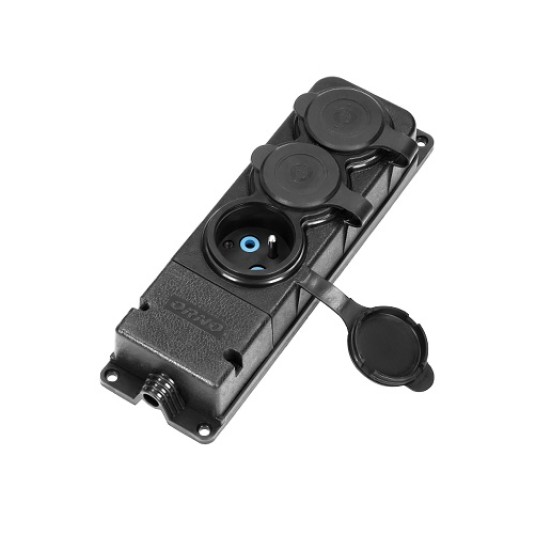Listwa gumowa 3x230V 16A IP44 ORNO OR-AE-13166 -zdjęcie numer 2