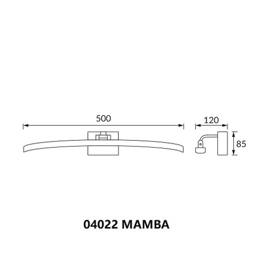 MAMBA LED 12W biała 4000K 50cm STRUHM 04022 -zdjęcie numer 2