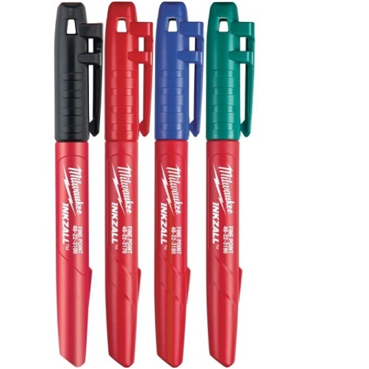 MILWAUKEE Marker INKZALL 4kolory (4szt) 48-22-3106 -zdjęcie numer 1